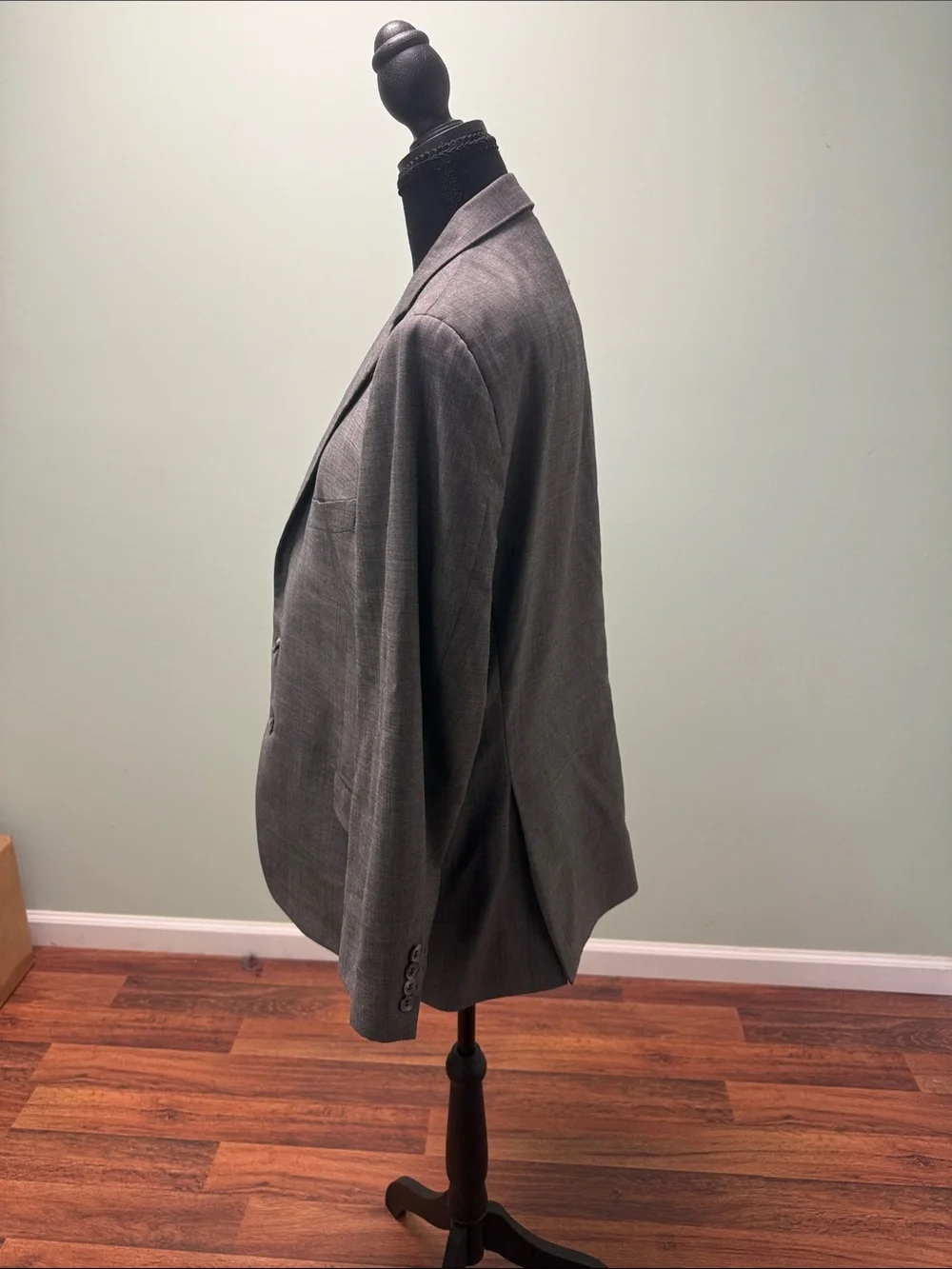 Joseph Abboud Gray Two-Button Notch Lapel Sport Coat